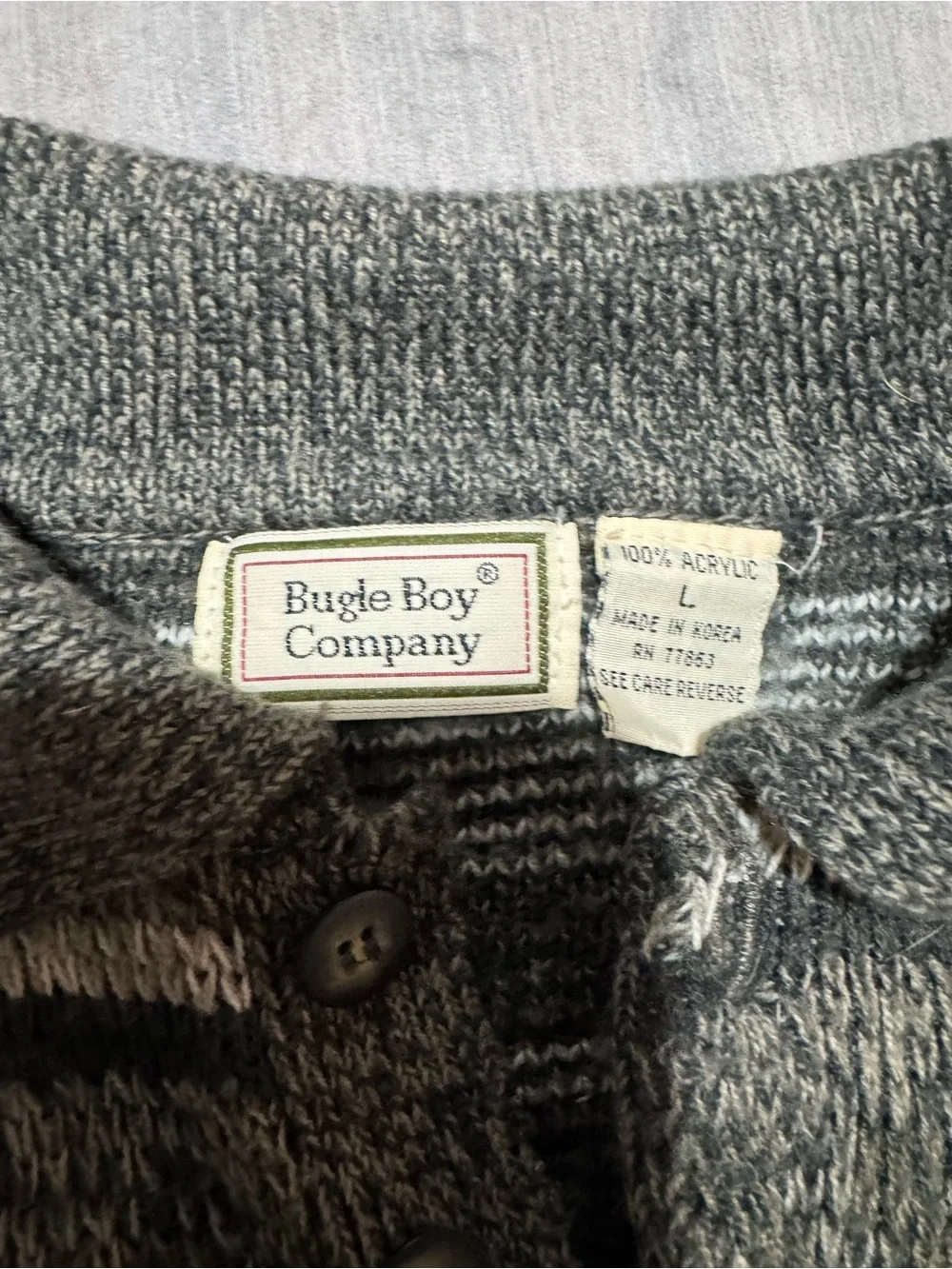 Bugle Boy classic knit